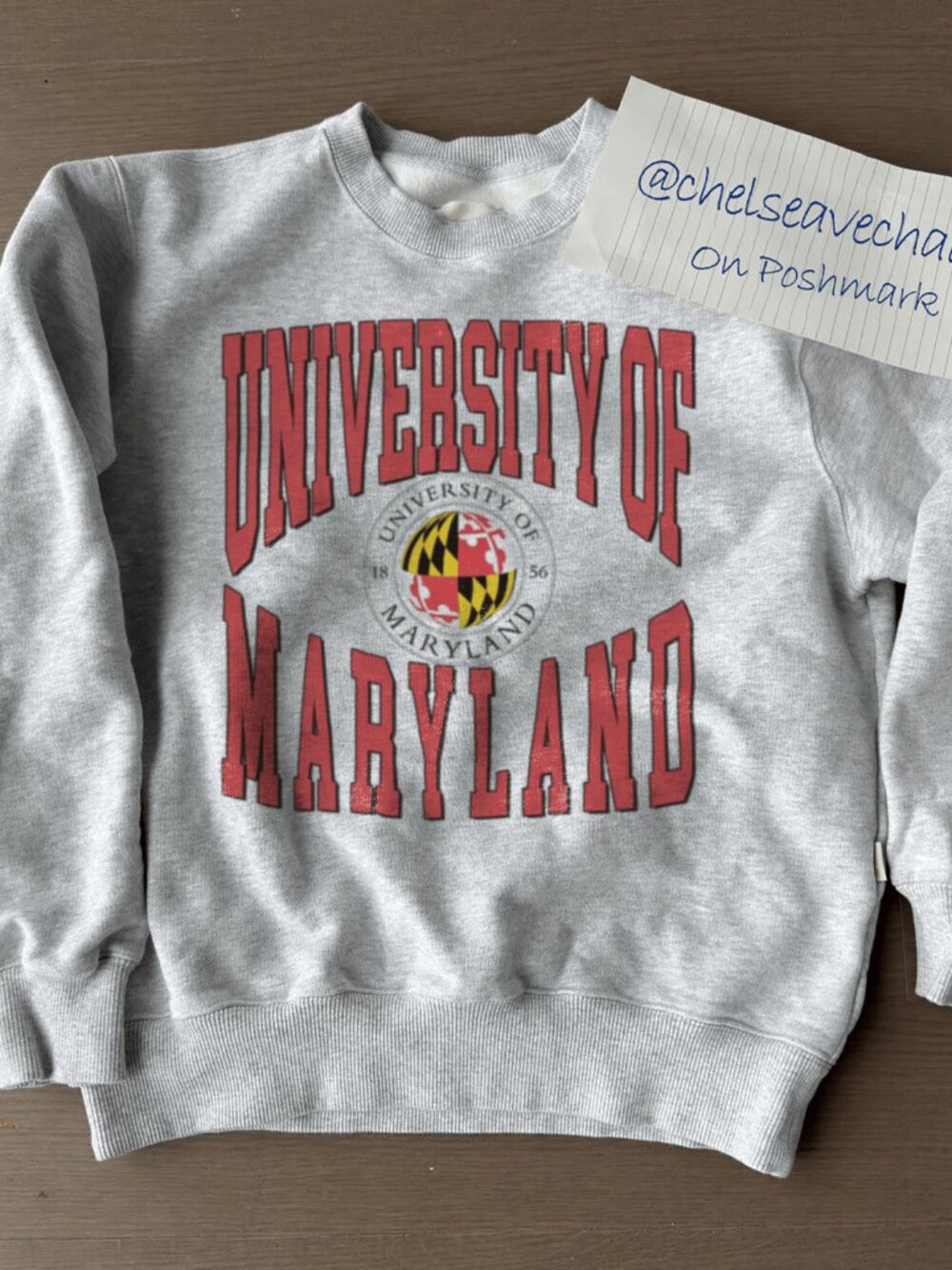 Vintage University of Maryland Crewneck Sweatshirt, University Men Women Shirt